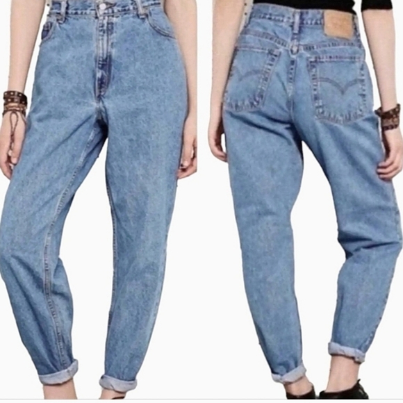 Vintage Levi’s 550 Mom Jeans Relaxed Tapered Size 14 - Picture 1 of 14